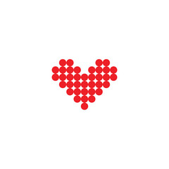  dot heart I love you  icon.  