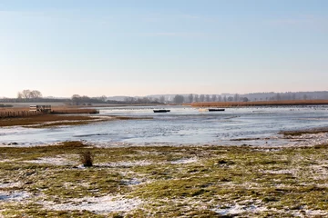 Deurstickers Winter am Sehlendorfer Binnensee bei Hohwacht an der Ostsee © barbara buderath