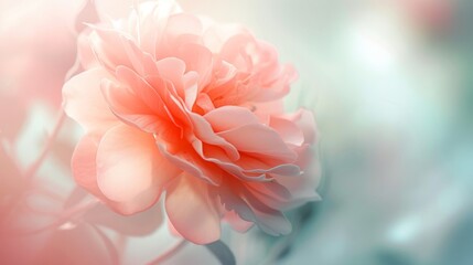 blur background of beautiful pink rose