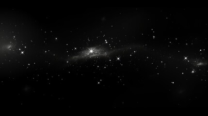 starry sky on black background