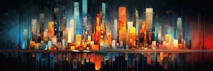 A Vibrant Fusion Of Abstract Urban, Background Image, Background For Banner, HD