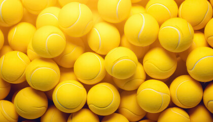 Yellow Tennis Balls Pile