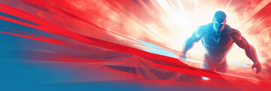 A Vibrant Superhero Comic Gradient Background, Background Image, Background For Banner, HD