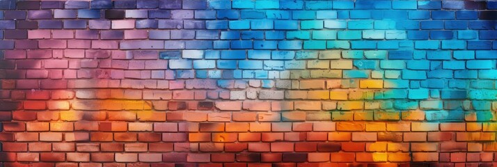 A Vibrant Urban Graffiti Wall Gradient, Background Image, Background For Banner, HD