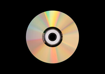 Old cassette tape case on black background. Isolated music transparent mockup. Clean cover box...