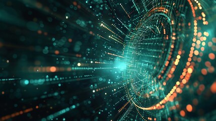 Obraz premium Abstract Technology and Data Background A conceptual