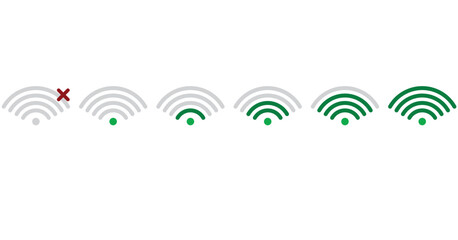 Wi fi signal set. vector