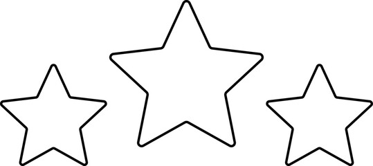 Star shape. Star icon. 5 Five Stars customer product rating review flat icon for apps and websites. Yellow star Rating symbol vector.