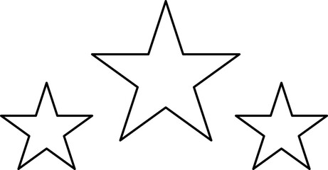 Star shape. Star icon. 5 Five Stars customer product rating review flat icon for apps and websites. Yellow star Rating symbol vector.