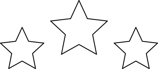 Star shape. Star icon. 5 Five Stars customer product rating review flat icon for apps and websites. Yellow star Rating symbol vector.