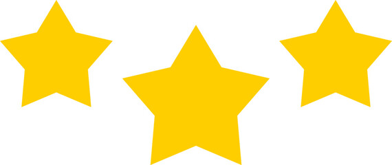 Star shape. Star icon. 5 Five Stars customer product rating review flat icon for apps and websites. Yellow star Rating symbol vector.