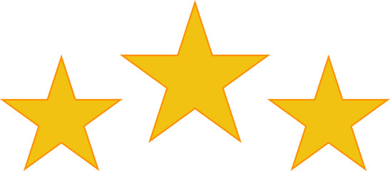 Star shape. Star icon. 5 Five Stars customer product rating review flat icon for apps and websites. Yellow star Rating symbol vector.
