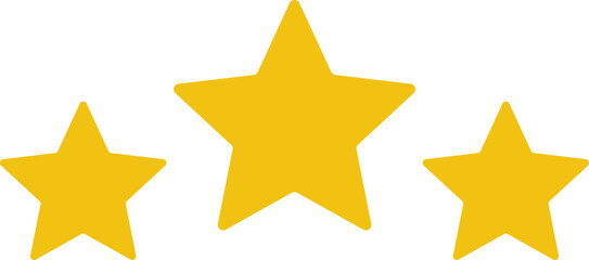 Star shape. Star icon. 5 Five Stars customer product rating review flat icon for apps and websites. Yellow star Rating symbol vector.
