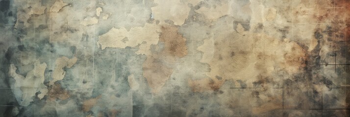An Ancient Map In Abstract Form With Aged, Background Image, Background For Banner, HD