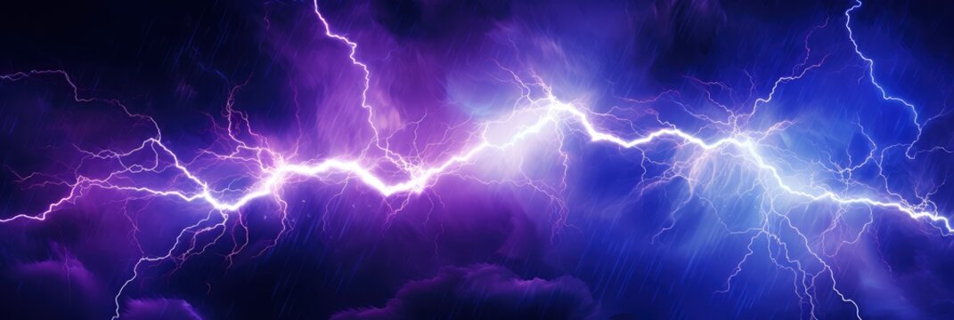 An Electric Storm Of Abstract Lightning, Background Image, Background For Banner, HD