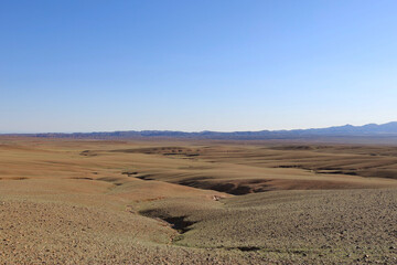 Fototapeta na wymiar View of the beautiful Mongolian landscape