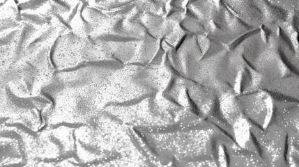 Glowing silver foil glitter metallic wall with copy.Generative AI