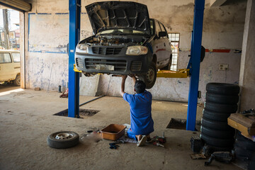 car repair in garage service station
