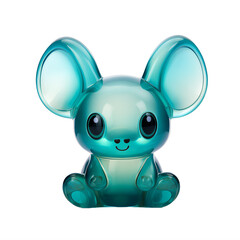 transparent mouse toy figurine on a transparent background png isolated