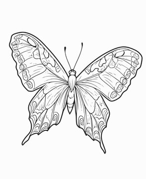 butterfly on white background