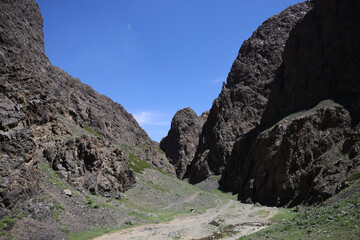 View of Yolyn Am the amazing george in Mongolia