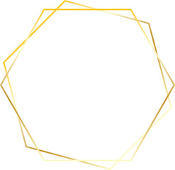 golden hexagon frame