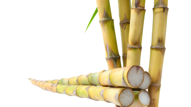 Sugar cane isolated on white background 