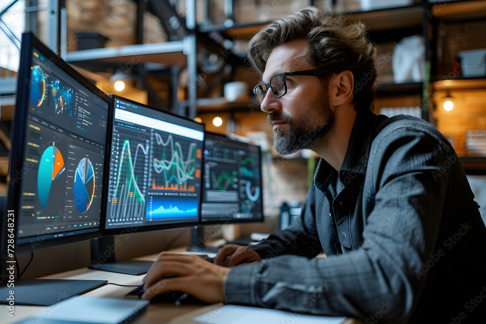 Aufkleber tech-powered insight: ai and big data in business analytics