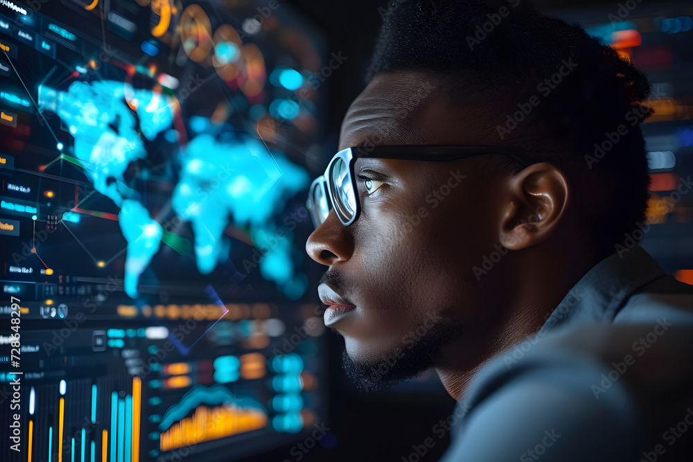 Aufkleber tech-powered insight: ai and big data in business analytics