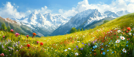 spring, nature, green, grass, field, meadow, summer, garden, flower.
