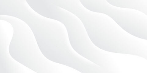 Abstract white and light gray wave modern soft luxury texture with smooth and clean vector subtle background illustration.