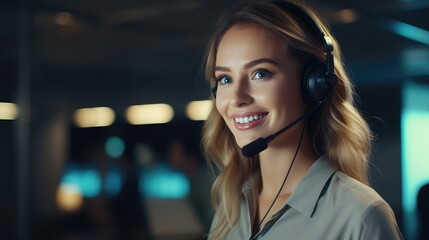 The customer service representative answered the phone with a smile and focused on solving the customer's problems