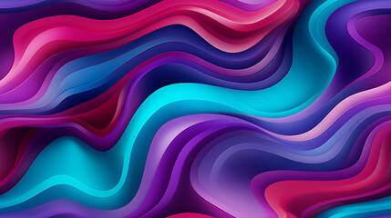 cute purple, blue, and green colored abstract background with colorful lines, in the style of superflat style, - Seamless tile. Endless and repeat print.