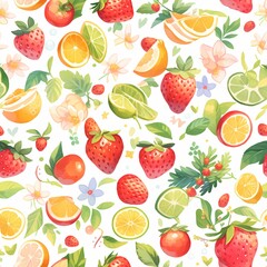 Fruit Pattern Background