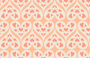 Holes in ourt hearts fuzz peach pink geometric romantic wedding