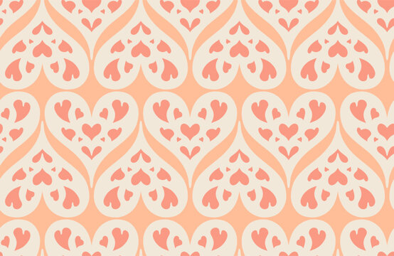 Holes in ourt hearts fuzz peach pink geometric romantic wedding
