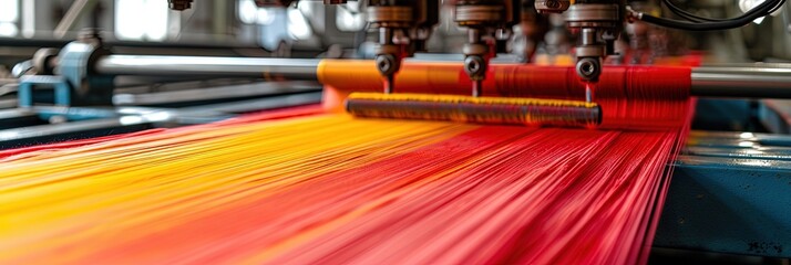 silk screening machine with colorful dyes for fabrics