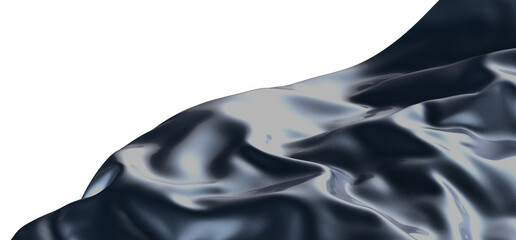 Wave of Inspiration: Abstract 3D Blue Wave Illustration Igniting Creative Energy