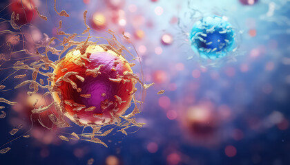 Cancer cells - view with the help of a mycoscope