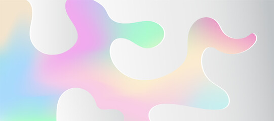 abstract y2k hologram gradient banner, modern trendy retro Background for your website, post, design or screensaver for video or stories