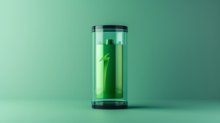 green battery icon, no background