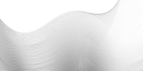 Thin line wavy abstract vector background. Curve wave seamless pattern. Line art striped graphic template. Vector illustration. line wave modern arts curve abstract
