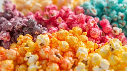 colorful popcorns.