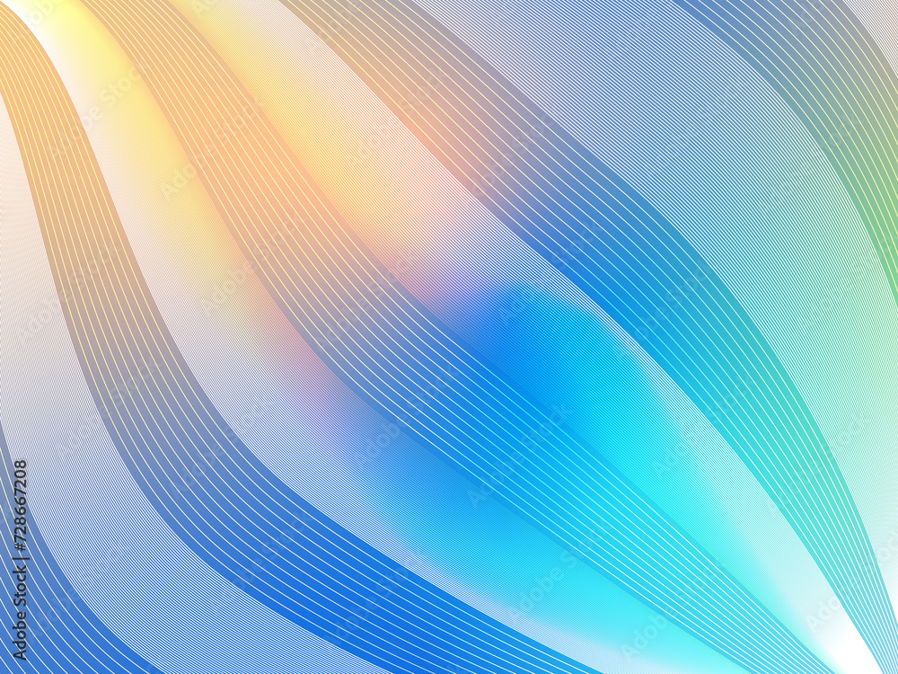 Poster dynamic wave lines background shining digital abstract with futuristic technology concept