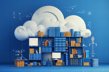 Cloud Computing Concept Artwork.