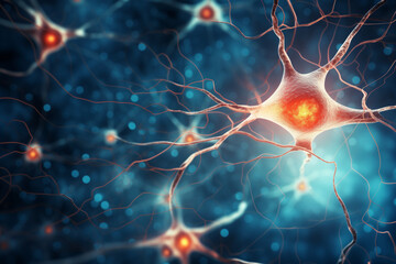 Neurons in the human body, brain, nervous system
