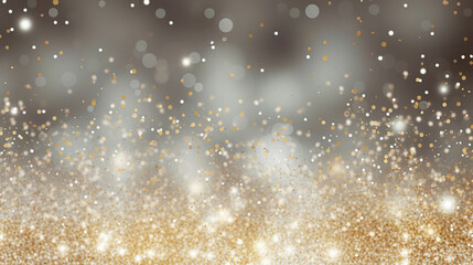 golden Christmas particles and sprinkles for a holiday celebration like Christmas or new year....