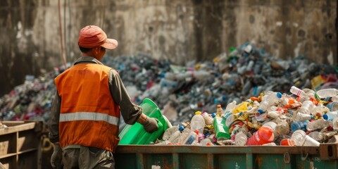 waste sorting worker Generative AI