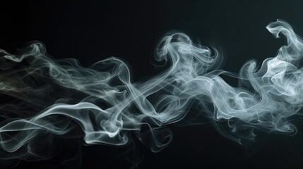 Fototapeta premium smoke on black background