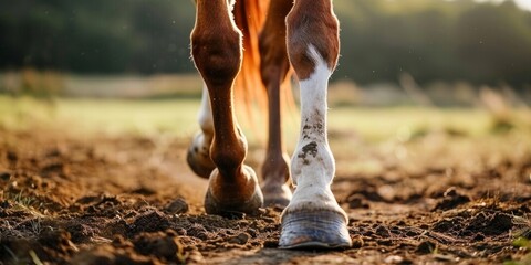 Horse leg issues, including hoof diseases, Generative AI